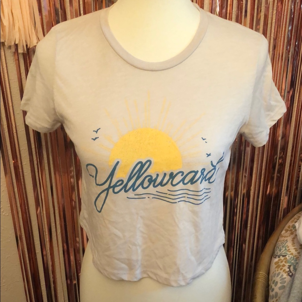 Yellowcard 2023 Tour Crop Top Band Tee